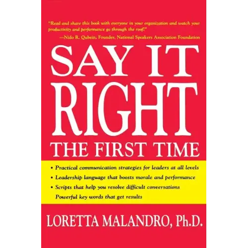 Say It Right the First Time - Paperback