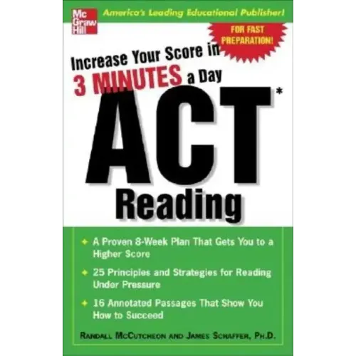 Increase Your Score in 3 Minutes a Day: ACT Reading - Paperback