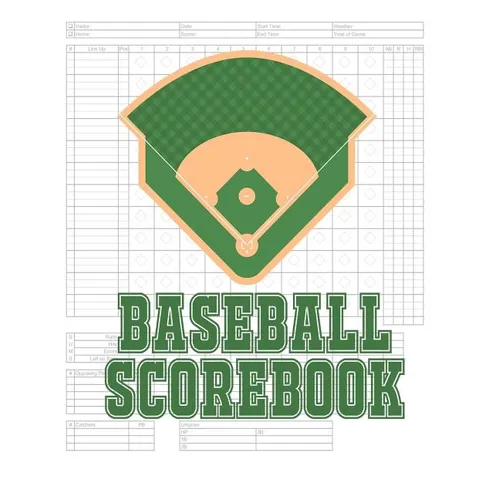 Baseball Scorebook: 100 Scoring Sheets For Baseball and Softball Games, Glover's Scorebooks, Large (8.5X 11)