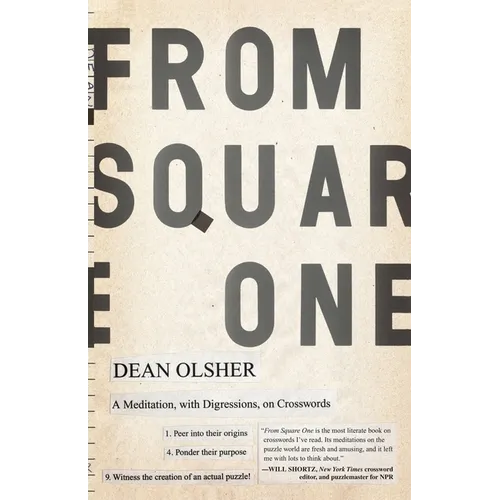 From Square One: A Meditation, with Digressions, on Crosswords - Paperback