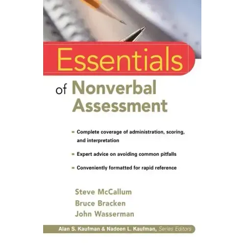 Essentials of Nonverbal Assessment - Paperback