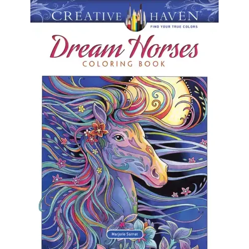 Creative Haven Dream Horses Coloring Book - Paperback