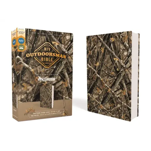 Niv, Outdoorsman Bible, Lost Camo Edition, Leathersoft, Red Letter Edition, Comfort Print: The Field-Ready Cover Blends in But the Words Stand Out wit - Imitation Leather