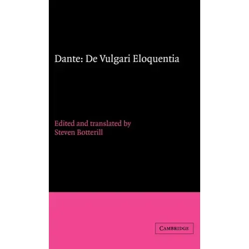 Dante: de Vulgari Eloquentia - Hardcover