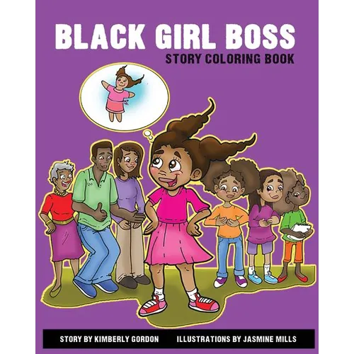 Black Girl Boss Story Coloring Book - Paperback