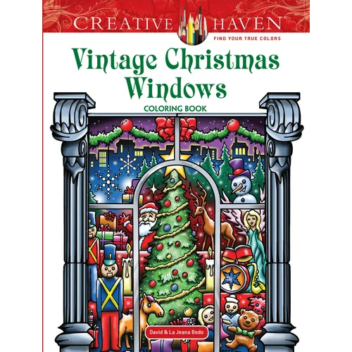 Creative Haven Vintage Christmas Windows Coloring Book - Paperback