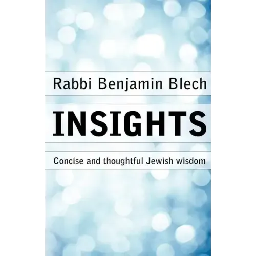 Insights: Concise and thoughtful Jewish wisdom - Paperback