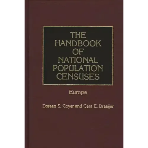 The Handbook of National Population Censuses: Europe - Hardcover