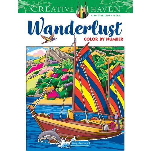 Creative Haven Wanderlust Color by Number - Paperback