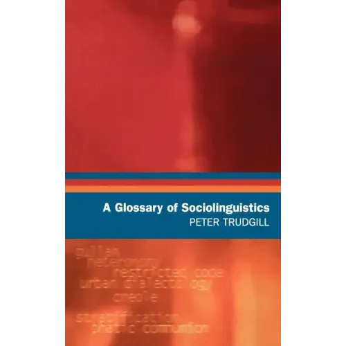 A Glossary of Sociolinguistics - Paperback