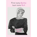 First name Barbie last name Doll