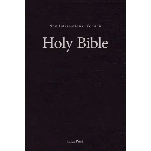 NIV, Pew and Worship Bible, Large Print, Hardcover, Black - Hardcover