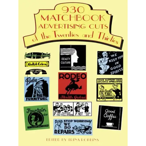 930 Matchbook Advertising Cuts of the Twenties and Thirties - Paperback