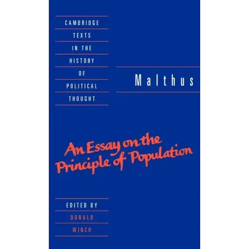 Malthus: 'an Essay on the Principle of Population' - Hardcover