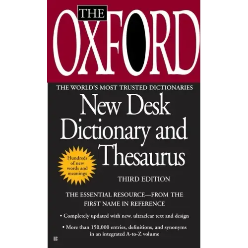 The Oxford New Desk Dictionary and Thesaurus - Paperback