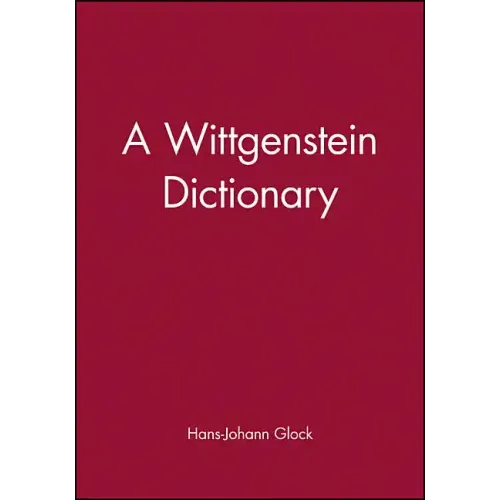 Wittgenstein Dictionary - Paperback