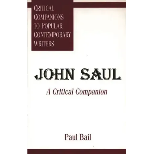 John Saul: A Critical Companion - Hardcover
