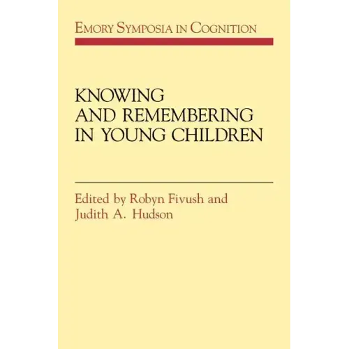 Knowing and Remembering in Young Children - Paperback