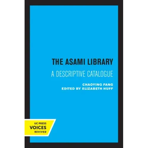The Asami Library: A Descriptive Catalogue - Paperback