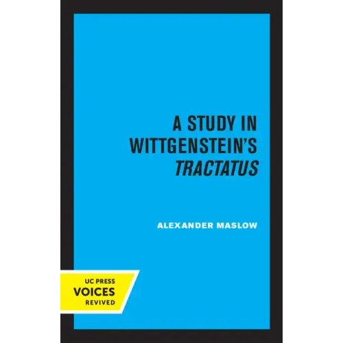 A Study in Wittgenstein's Tractatus - Paperback