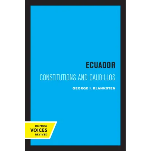 Ecuador: Constitutions and Caudillos - Paperback