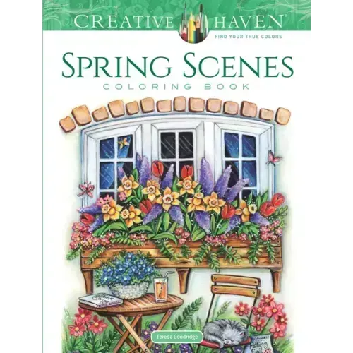Creative Haven Spring Scenes Coloring Book - Paperback