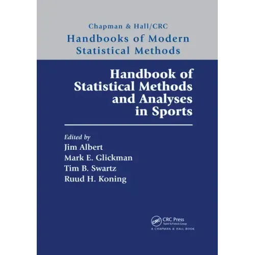 Handbook of Statistical Methods and Analyses in Sports - Paperback