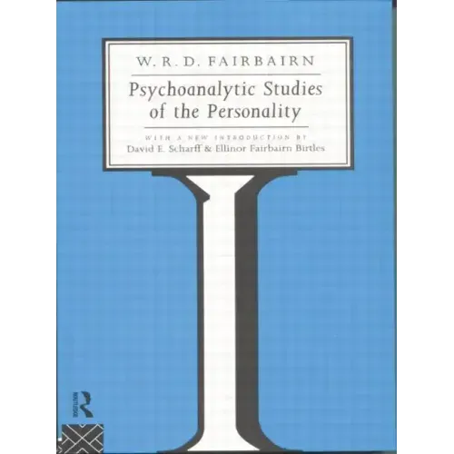 Psychoanalytic Studies of the Personality - Paperback
