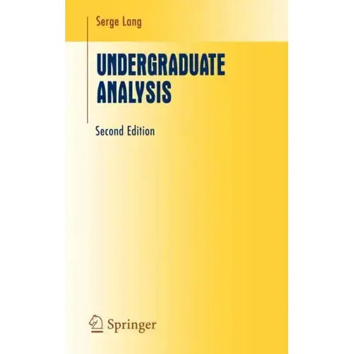 Undergraduate Analysis - Hardcover