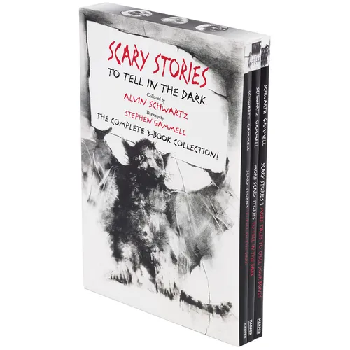 Scary Stories Paperback Box Set: The Complete 3-Book Collection with Classic Art by Stephen Gammell - Paperback