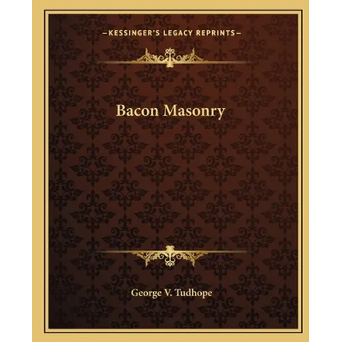Bacon Masonry - Paperback