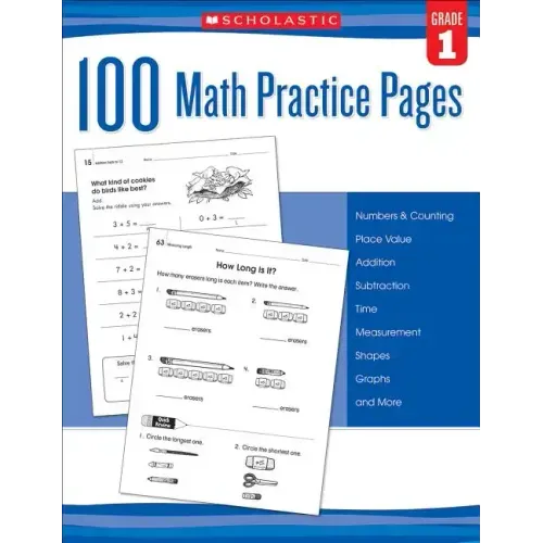 100 Math Practice Pages: Grade 1 - Paperback