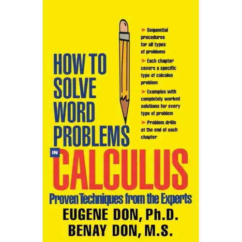 How to Solve Word Problems in Calculus - Paperback
