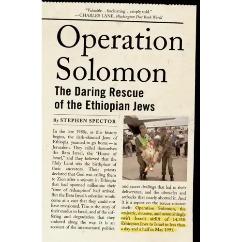 Operation Solomon: The Daring Rescue of the Ethiopian Jews - Paperback