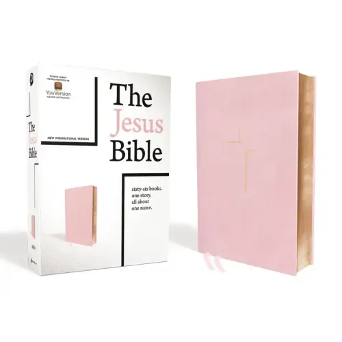 The Jesus Bible, NIV Edition, Imitation Leather, Pink - Hardcover