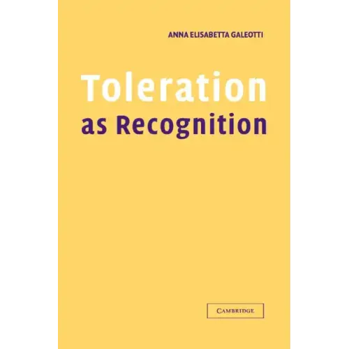 Toleration as Recognition - Hardcover