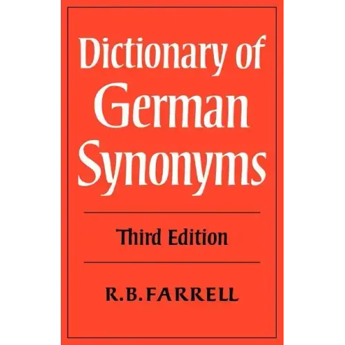 Dictionary of German Synonyms - Paperback