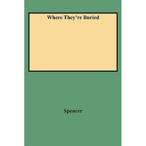 Where They're Buried - Paperback