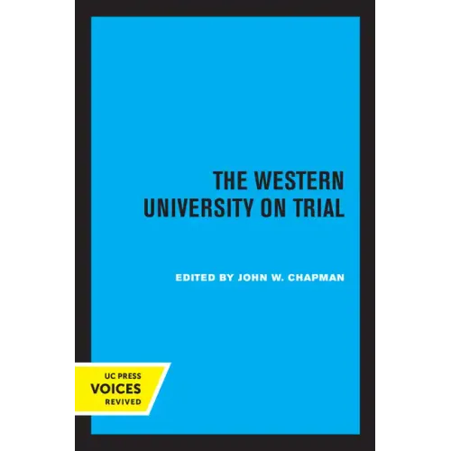 The Western University on Trial - Paperback