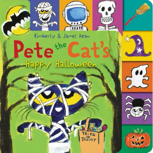 Pete the Cat's Happy Halloween: A Tabbed Board Book for Kids - Board Book