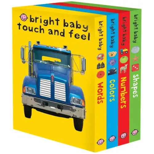 Bright Baby Touch & Feel Slipcase: Includes Words, Colors, Numbers, and Shapes - Boxed Set