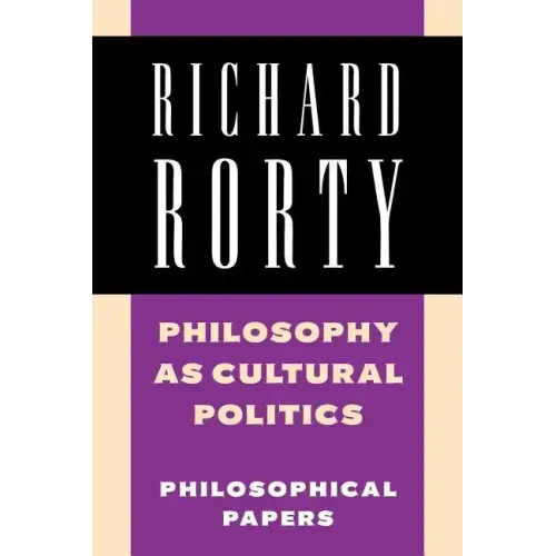 Philosophy as Cultural Politics - Paperback