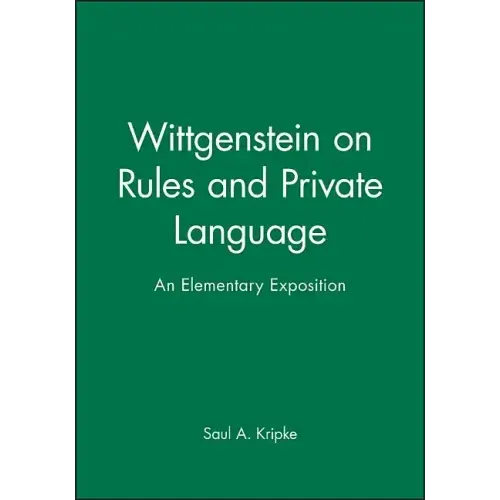 Wittgenstein Rules and Private - Paperback