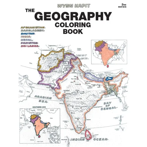 The Geography Coloring Book - Paperback