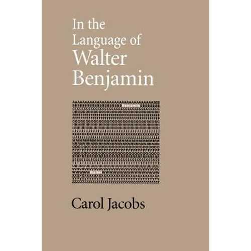 In the Language of Walter Benjamin - Paperback