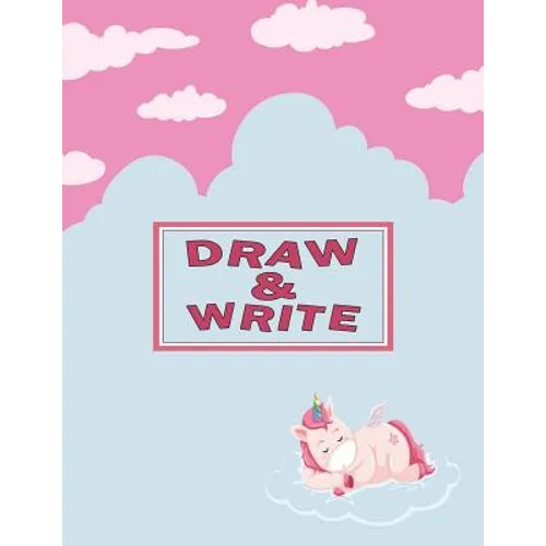 Story Writing Paper for Kids: Primary Drawing & Writing Paper Kindergarten Kids K-2 - Sleeping Unicorn - Paperback