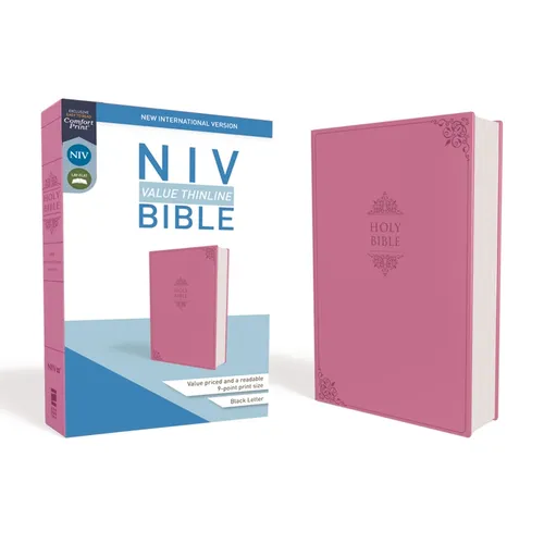 NIV, Value Thinline Bible, Imitation Leather, Pink