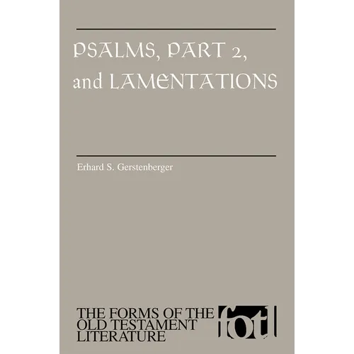 Psalms, Part 2 and Lamentations - Paperback
