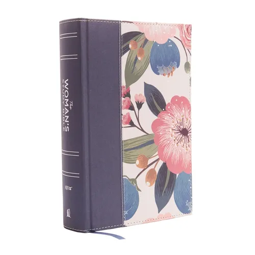 NIV, the Woman's Study Bible, Cloth Over Board, Blue Floral, Full-Color: Receiving God's Truth for Balance, Hope, and Transformation - Hardcover