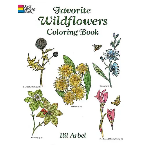 Favorite Wildflowers Coloring Book - Paperback